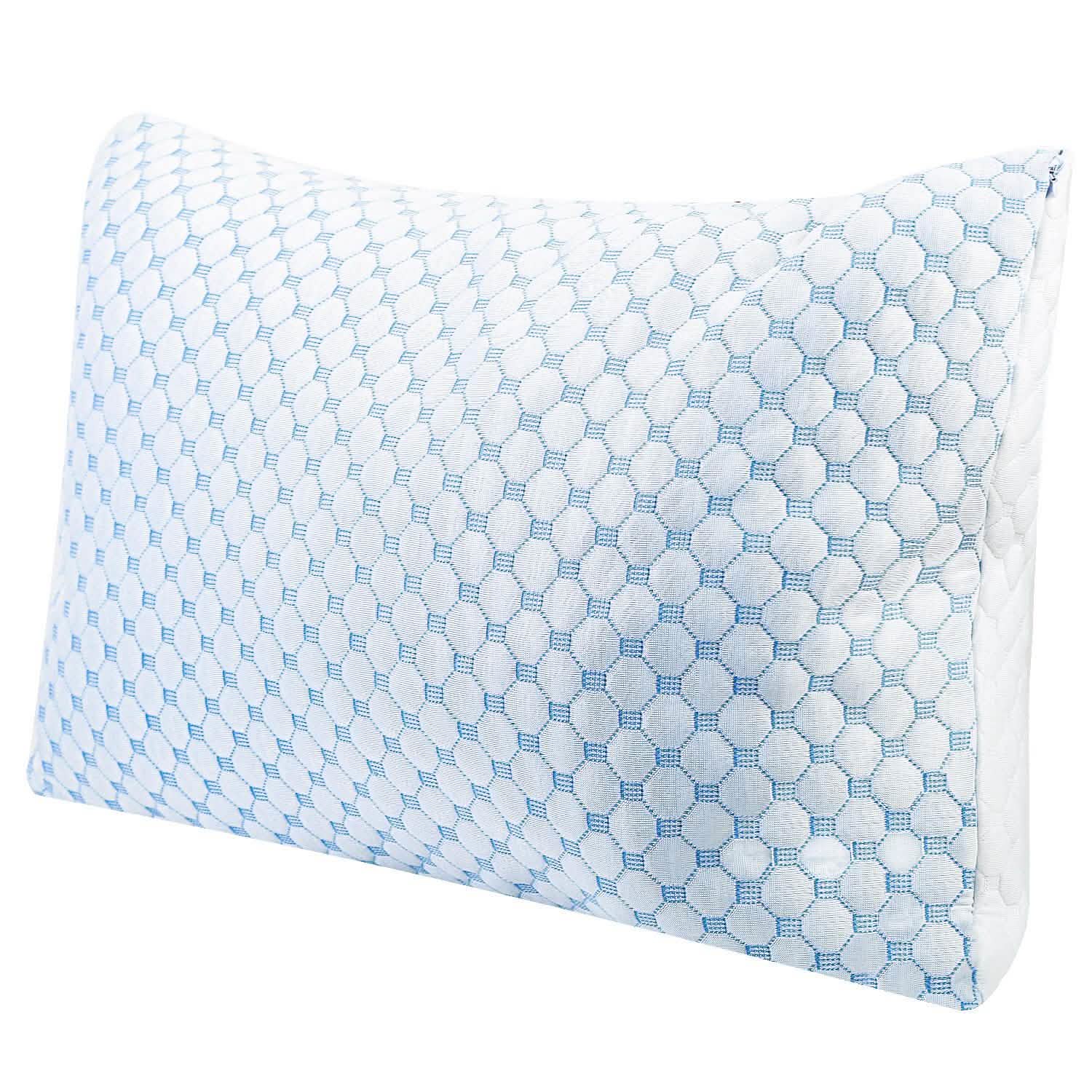Cooling Memory Foam Pillow Ventilated with Cooling Gel Infused Memory Foam DailySale