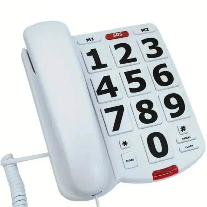 Corded Landline Telephone with Big Buttons for Seniors Home Phone DailySale