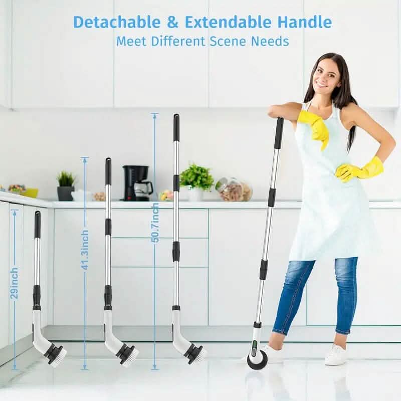 Cordless Electric Dual Adjustable Speed Spin Scrubber DailySale