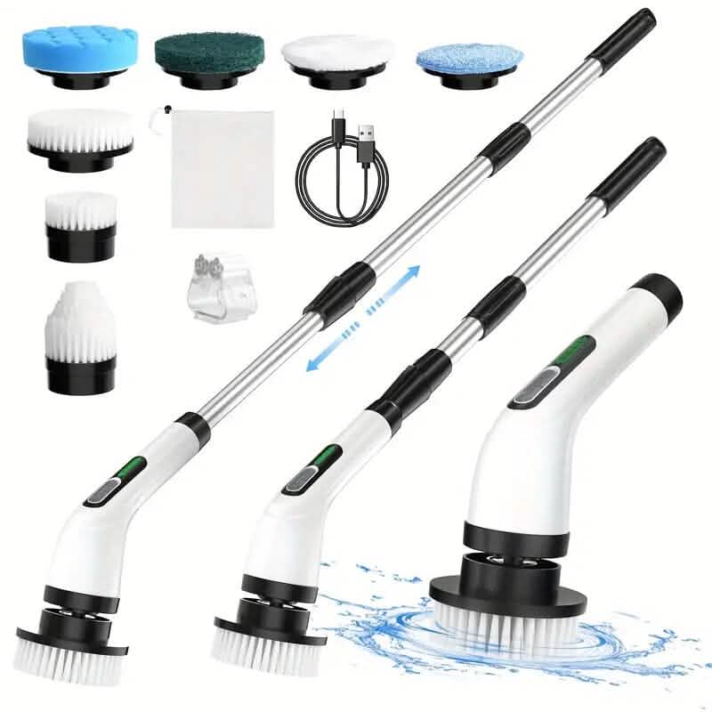 Cordless Electric Dual Adjustable Speed Spin Scrubber DailySale