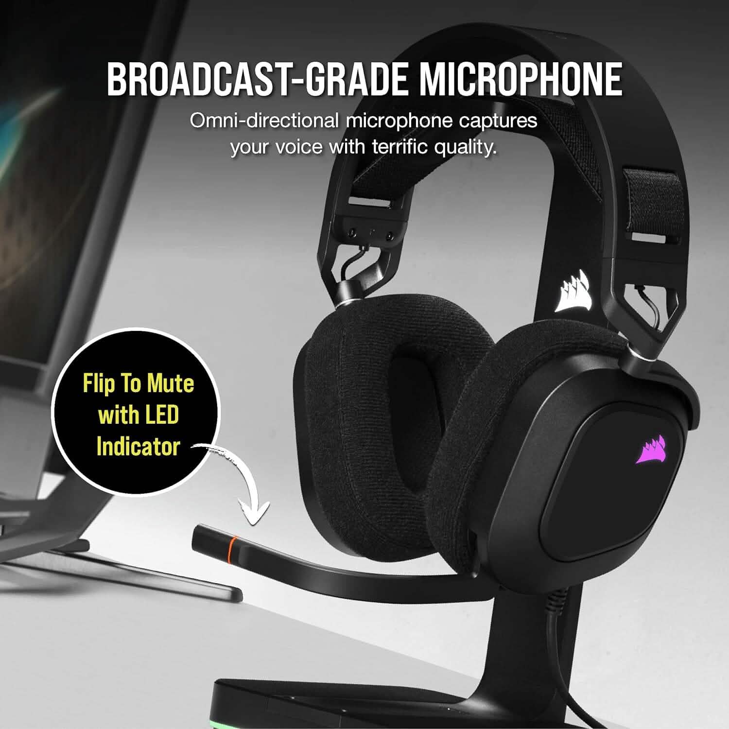 Corsair HS80 RGB USB Premium Gaming Headset (Refurbished) DailySale