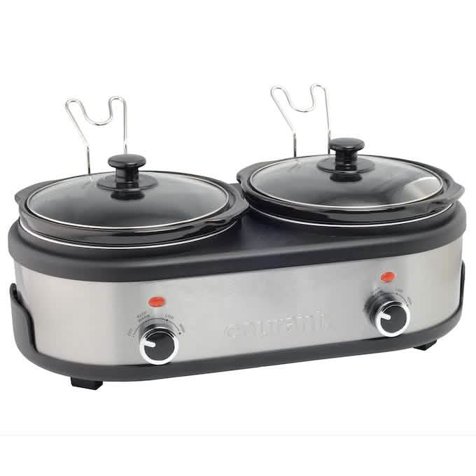 Courant 2.5 QT Double Slow Cooker - Stainless Steel DailySale