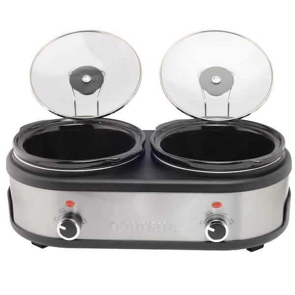 Courant 2.5 QT Double Slow Cooker - Stainless Steel DailySale