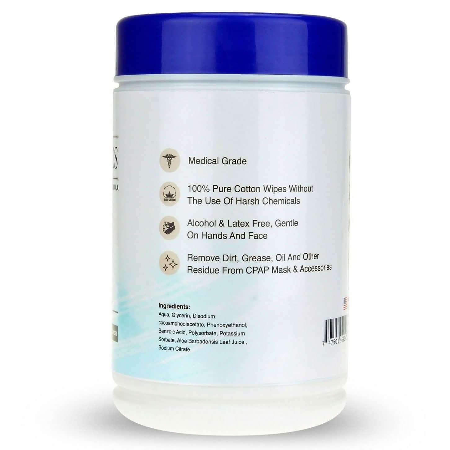 CPAP Mask Cleansing Wipes - Lint Free, Unscented - Easily Clean Sleep Mask DailySale