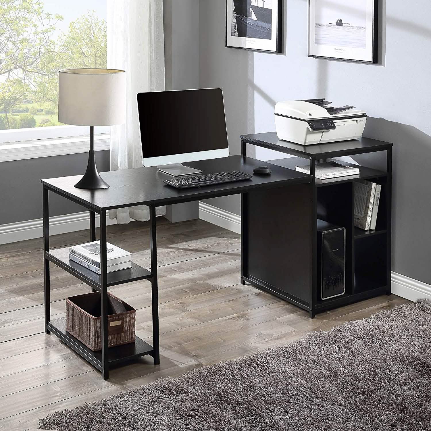 CPU Storage Printer Stand Writing PC Table DailySale