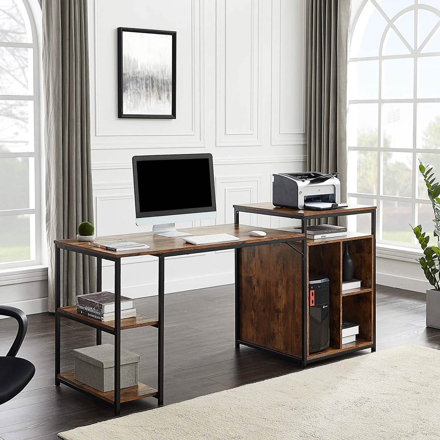 CPU Storage Printer Stand Writing PC Table DailySale