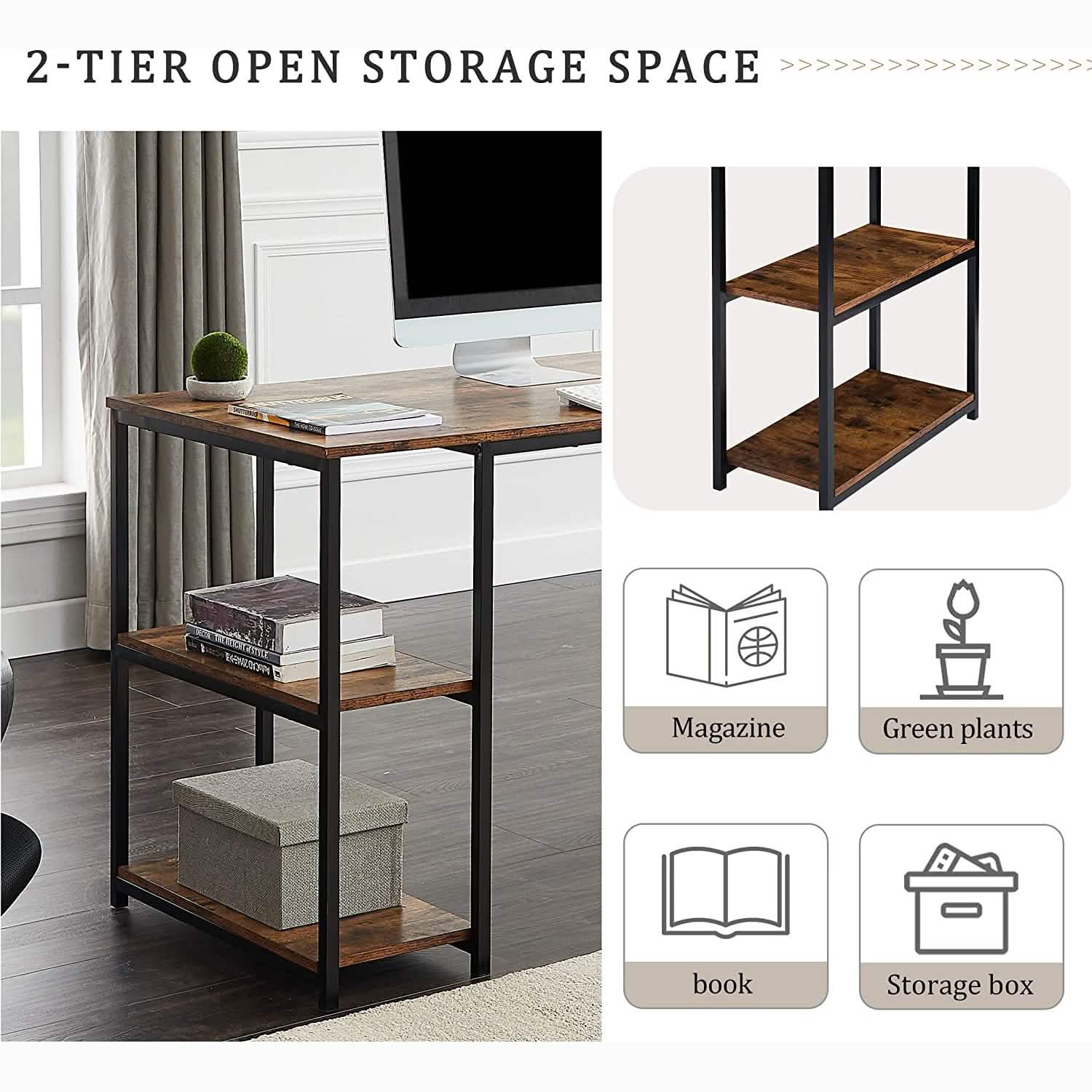 CPU Storage Printer Stand Writing PC Table DailySale