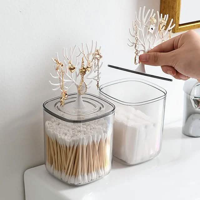 Creative Lovely Home Swab Box Acrylic With Cover DailySale