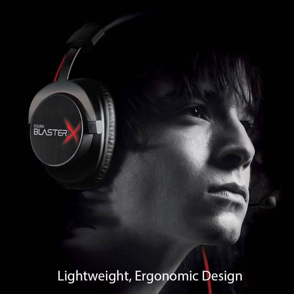 Creative Sound BlasterX H7 Tournament Edition 7.1 Gaming Headset - Black (Refurbished) DailySale