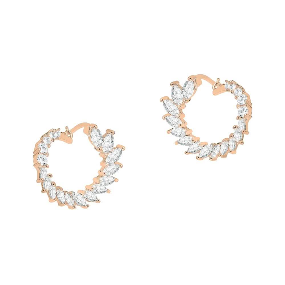 Crescent Moon Earrings Made With Crystals DailySale