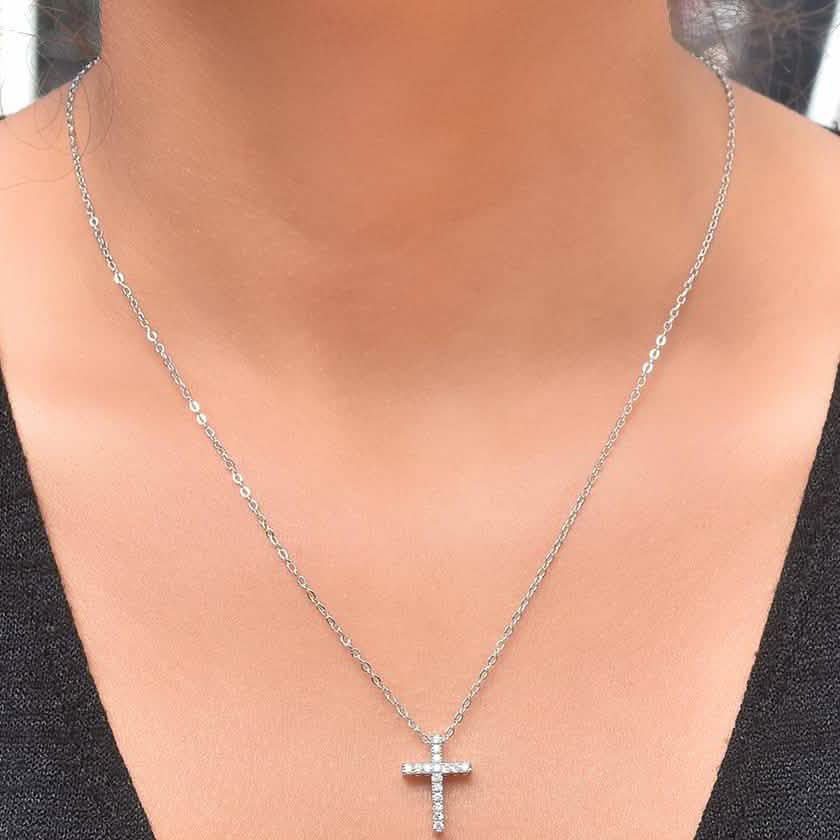 Crystal Cross Pendant Necklace DailySale