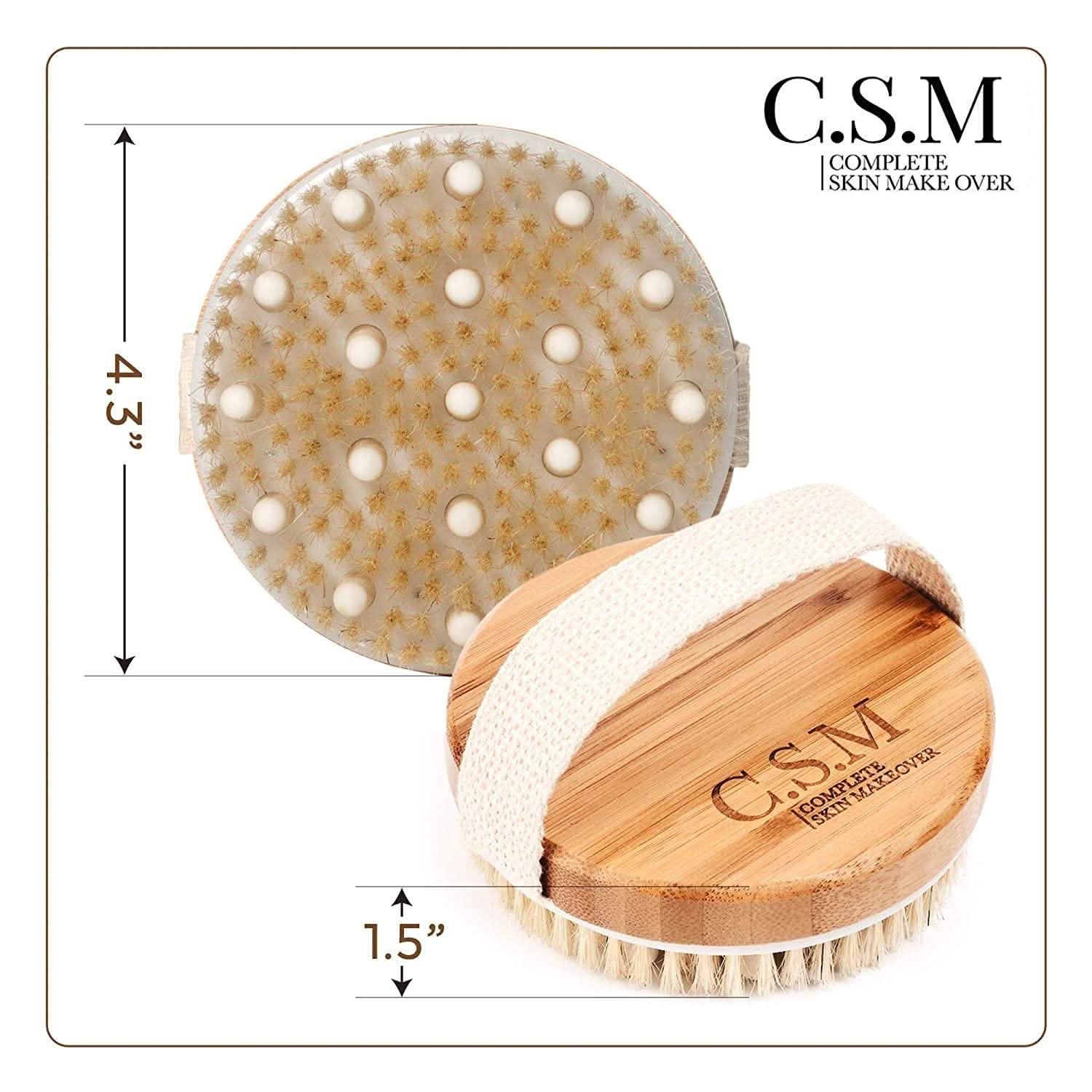 C.S.M. Body Brush for Wet or Dry Brushing DailySale