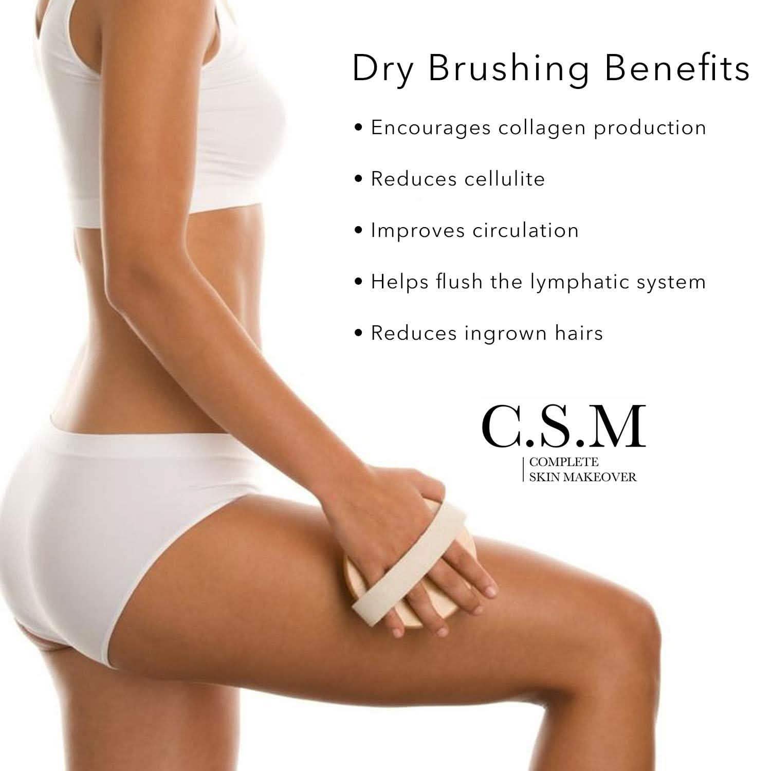 C.S.M. Body Brush for Wet or Dry Brushing DailySale