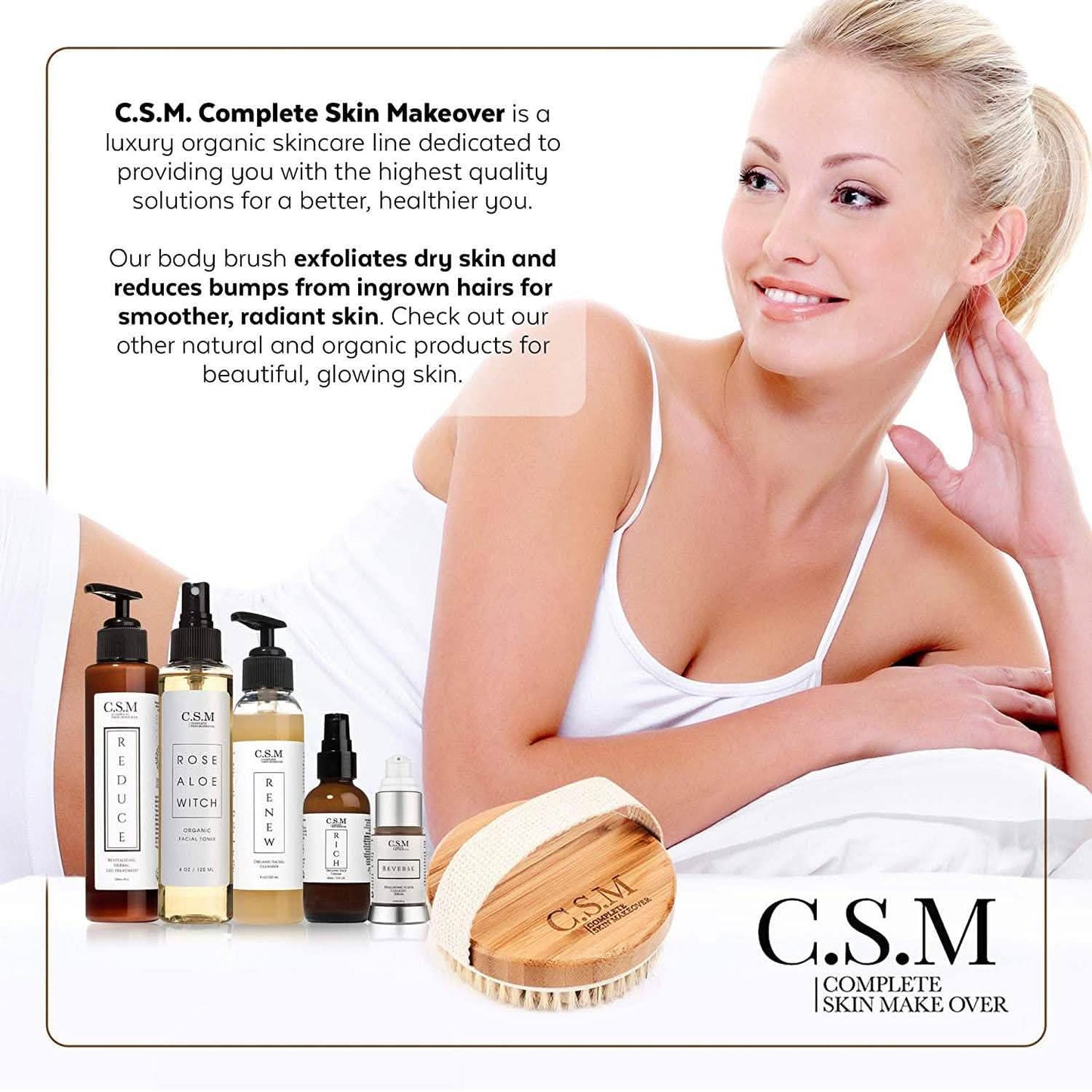 C.S.M. Body Brush for Wet or Dry Brushing DailySale
