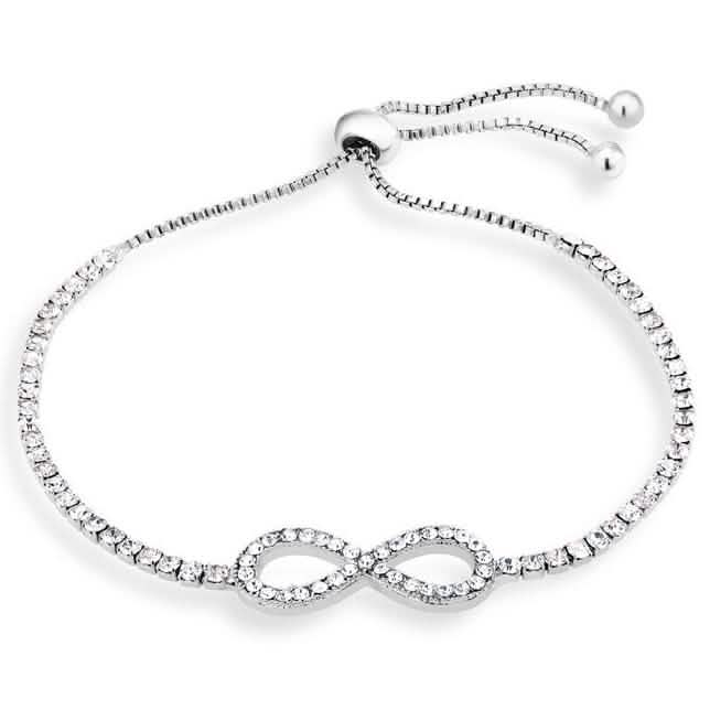 Cubic Zirconia Charm Bracelet - Assorted Sizes DailySale