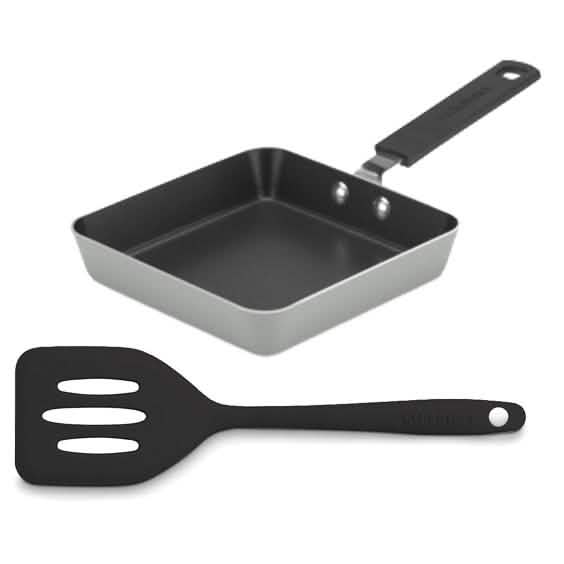 Cuisinart Mini Square Nonstick Fry Pan with Slotted Turner DailySale