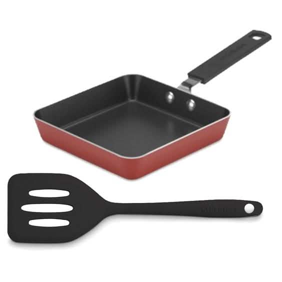 Cuisinart Mini Square Nonstick Fry Pan with Slotted Turner DailySale