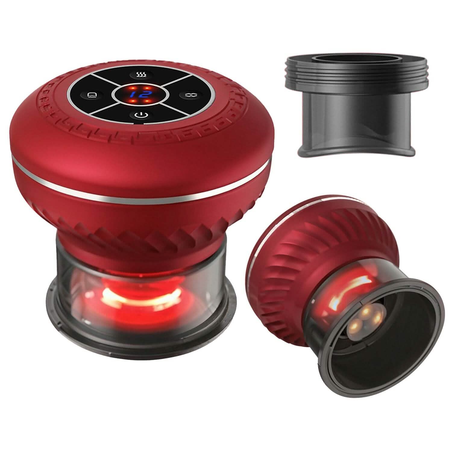 Cuppin Therapy Massager with Red Light Heat Therapy 16 Level Temperature DailySale