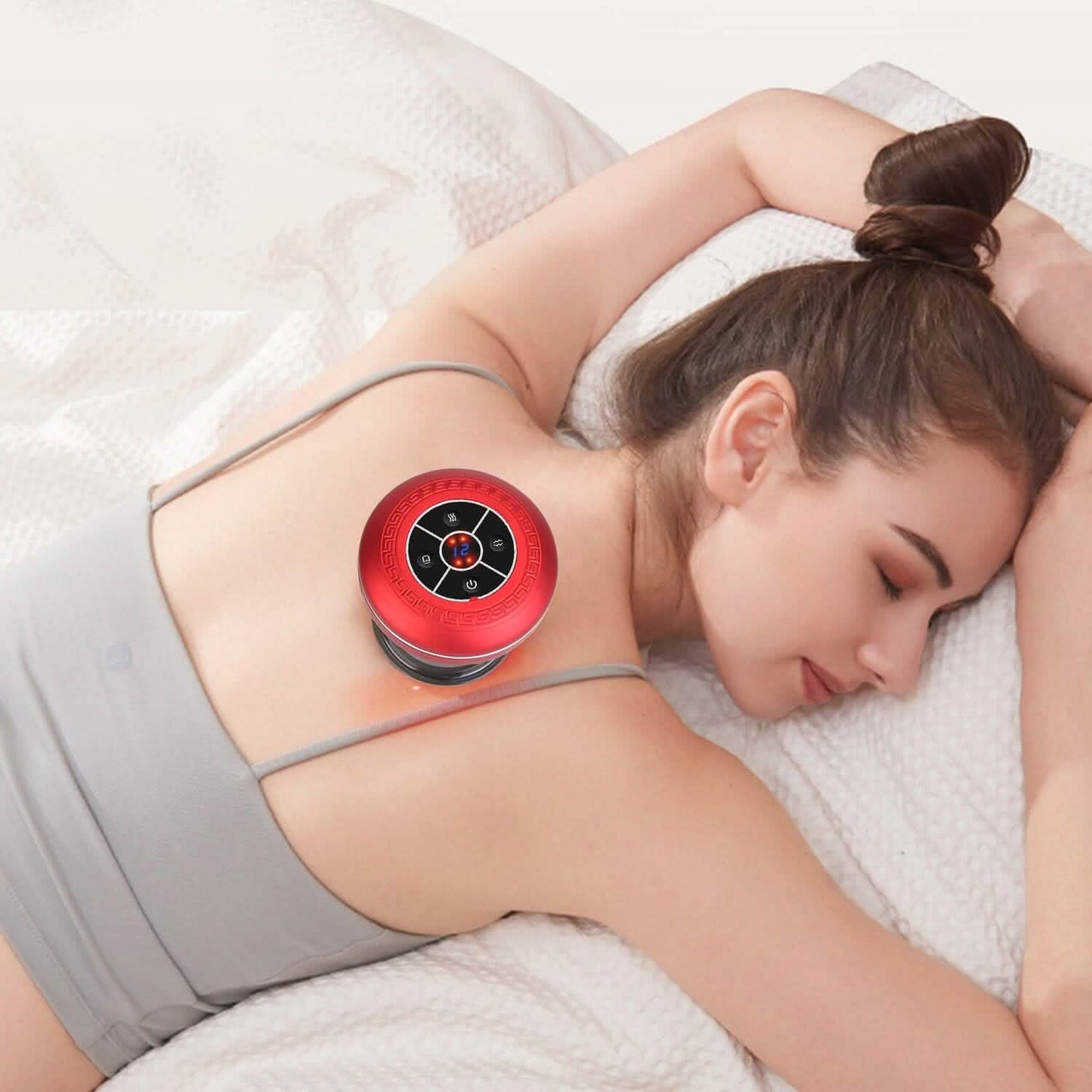 Cuppin Therapy Massager with Red Light Heat Therapy 16 Level Temperature DailySale