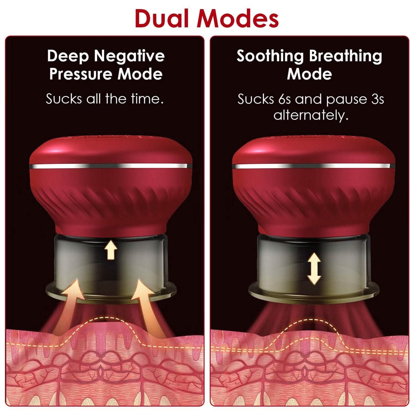 Cuppin Therapy Massager with Red Light Heat Therapy 16 Level Temperature DailySale