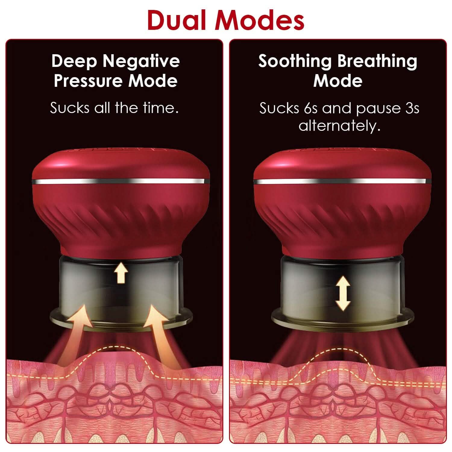 Cuppin Therapy Massager with Red Light Heat Therapy 16 Level Temperature DailySale