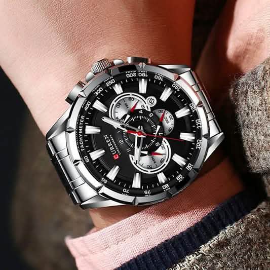 CURREN Men's Multifunctional Chronograph Calendar Quartz Waterproof Full Steel Watch DailySale