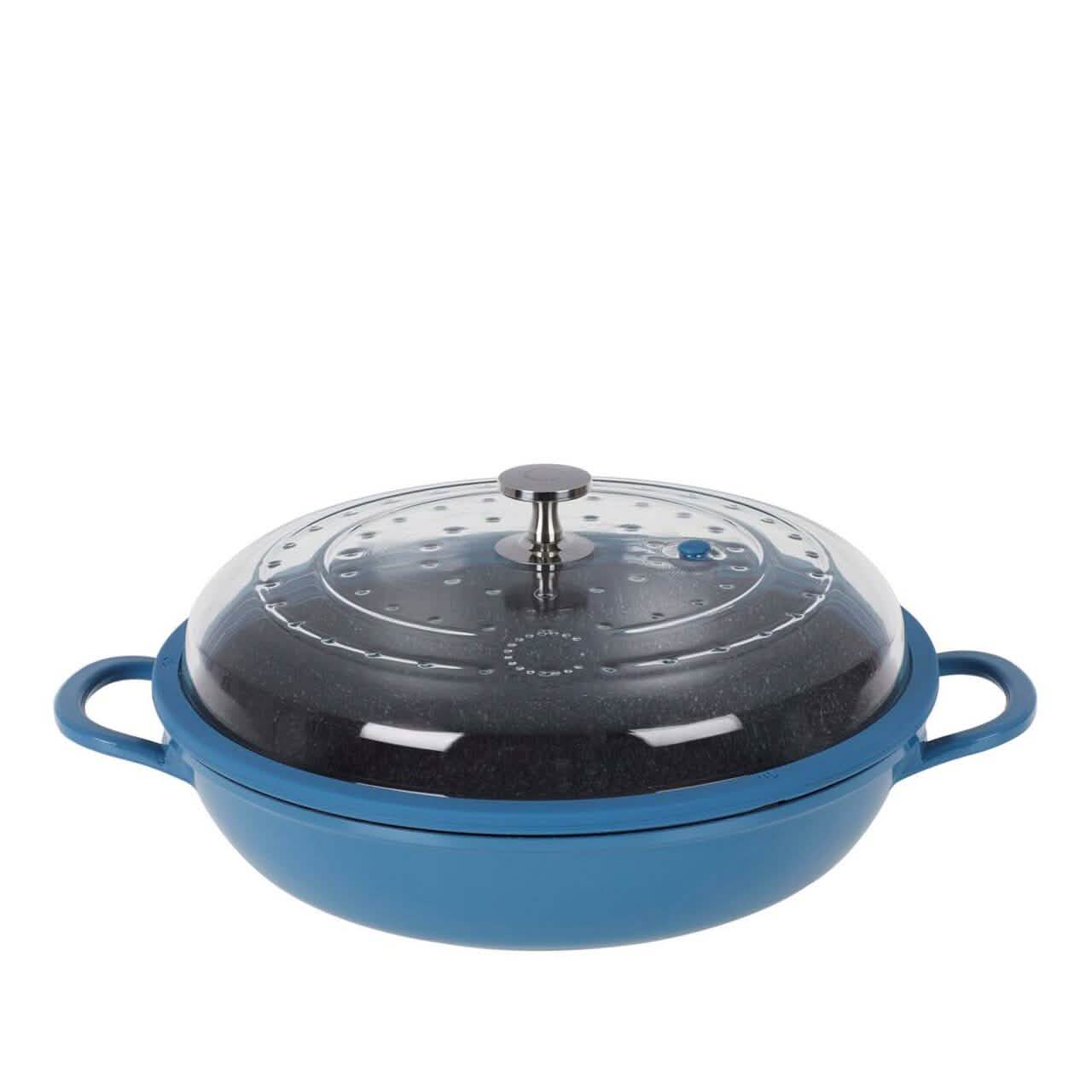Curtis Stone 4-Quart Cast Aluminum Pan with Glass Lid (Refurbished) DailySale