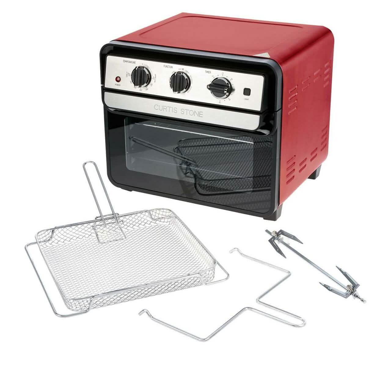 Curtis Stone Dura-Electric 1700-Watt 22L Air Fryer Oven with Rotisserie (Refurbished) DailySale