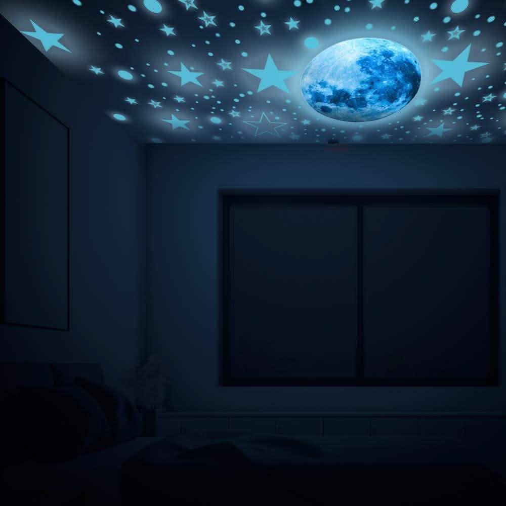 Dark Star Glow and Moon Wall Sticker DailySale