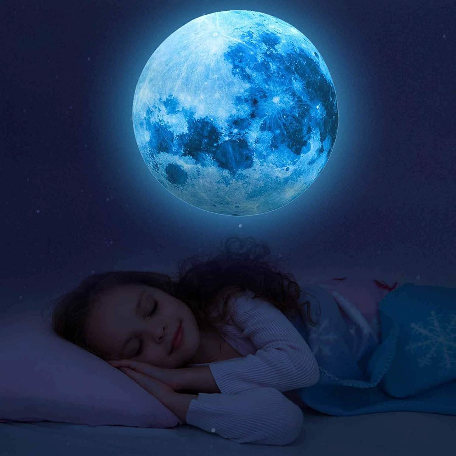 Dark Star Glow and Moon Wall Sticker DailySale