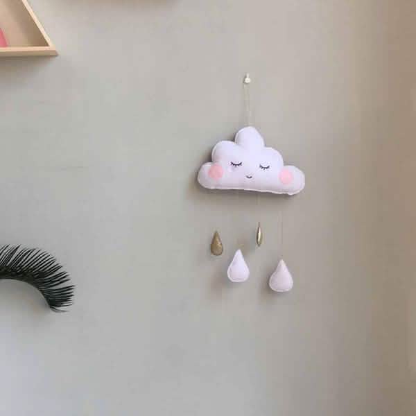 Decorative Cloud Felt Raindrop Pendant DailySale