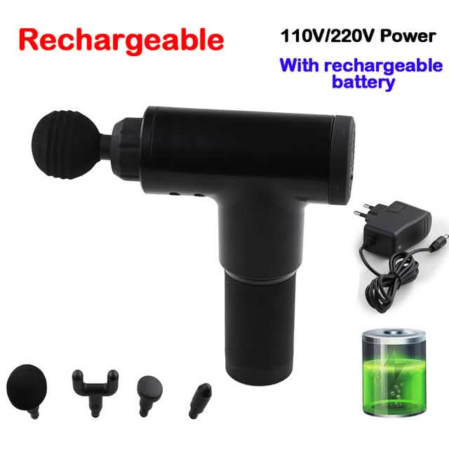 Deep Tissue Massage Gun with Interchangeable Heads DailySale
