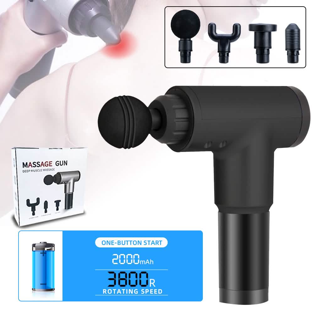 Deep Tissue Massage Gun with Interchangeable Heads DailySale