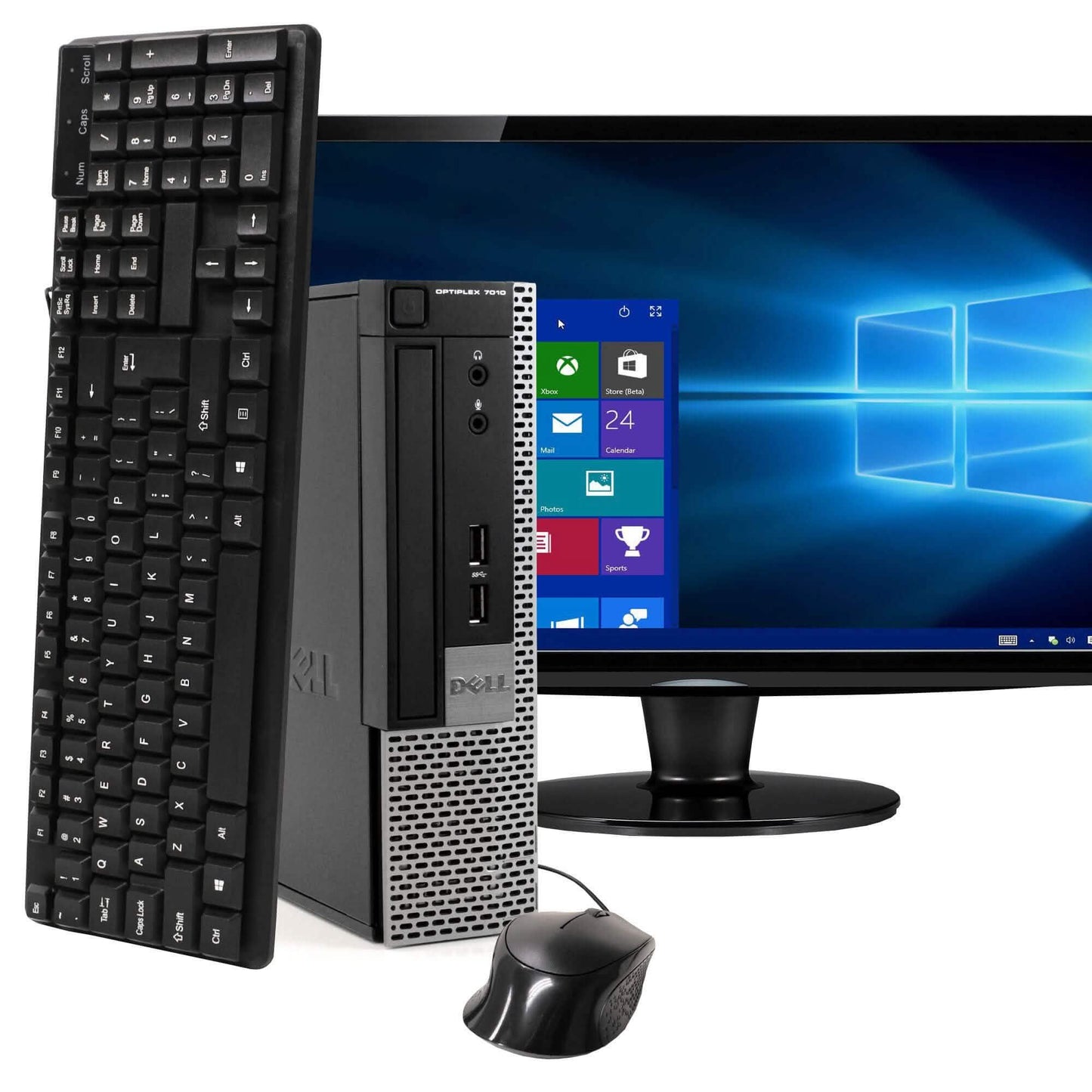 Dell OptiPlex 7010 Ultra Small Form Factor Computer PC with 22" Widescreen Screen (Refurbished) DailySale