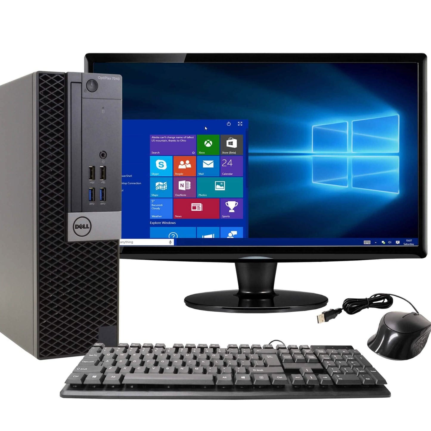 Dell OptiPlex 7040 Desktop Computer PC 22” Widescreen Screen (Refurbished) DailySale