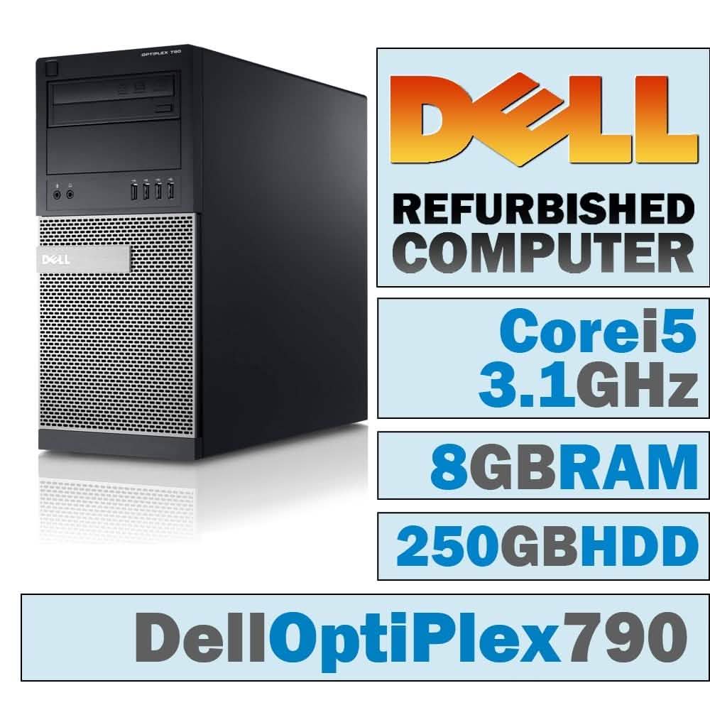 Dell OptiPlex 790 MT/Core i5-2400 Quad @ 3.1 GHz (Refurbished) DailySale