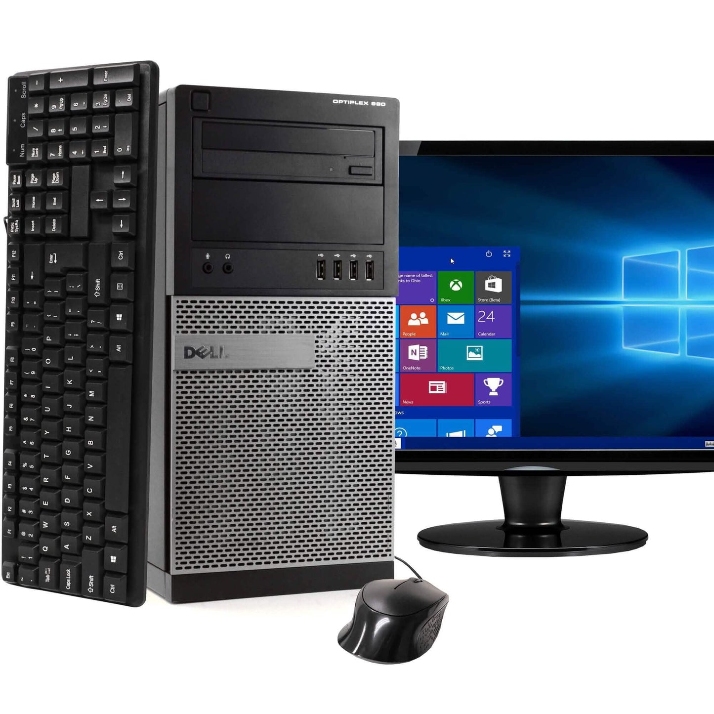 Dell OptiPlex 990 Tower Computer PC Windows 10 Home 64 Bit with 22" Widescreen Monitor (Refurbished) DailySale