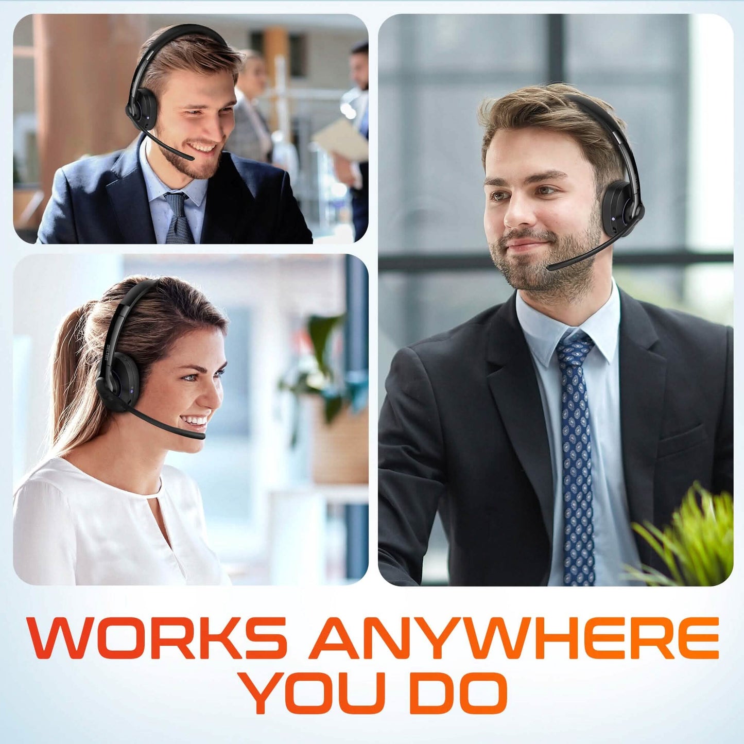 Delton 60X Wireless Headset with Noise Cancelling Microphone and USB Dongle DailySale