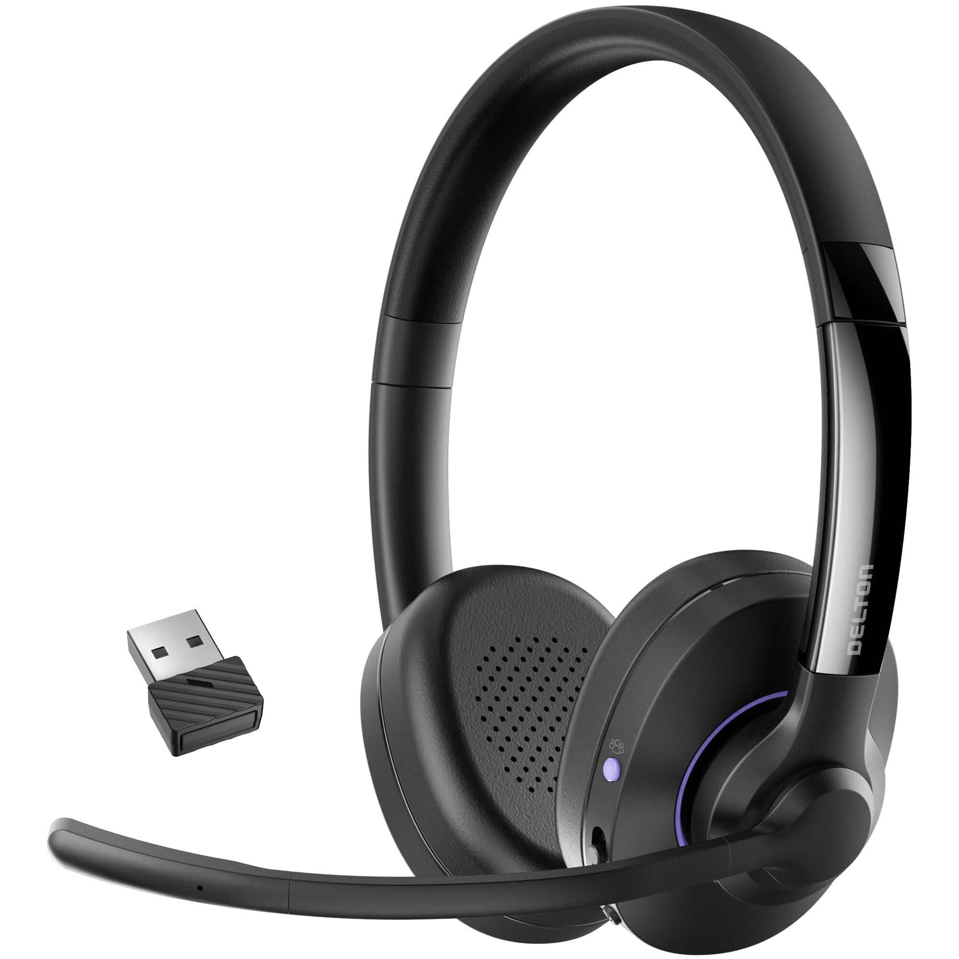 Delton 60X Wireless Headset with Noise Cancelling Microphone and USB Dongle DailySale