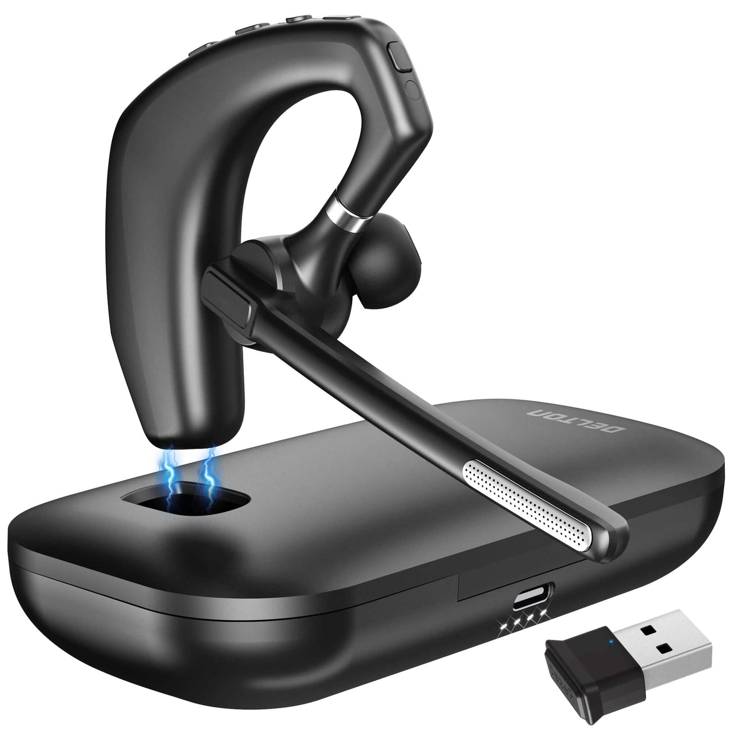 Delton 95X Wireless Computer Headset: Executive Bluetooth Headphone Active Noise Cancellation Earpiece DailySale