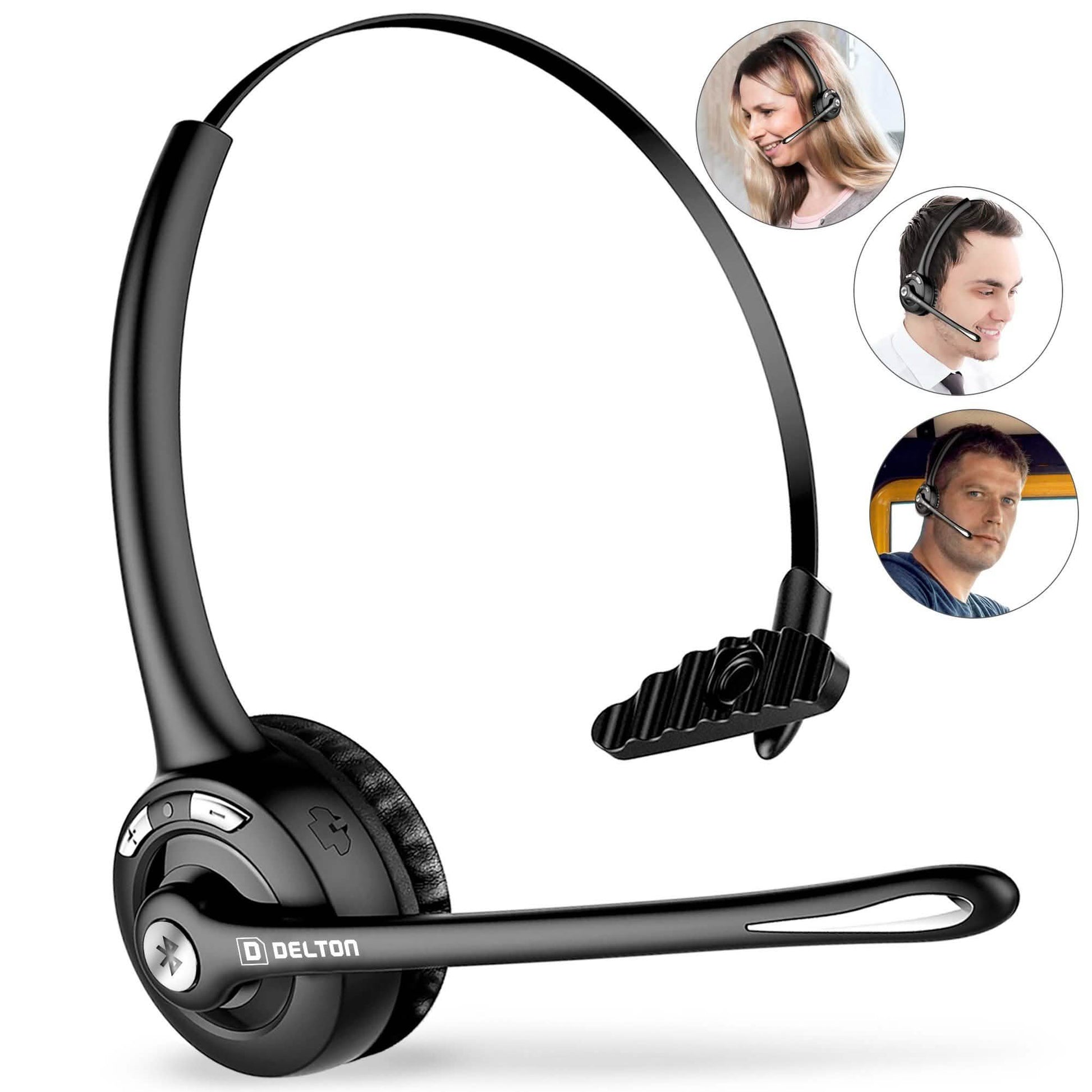 Delton Low Profile OTR Wireless Trucker Headset with Microphone DailySale