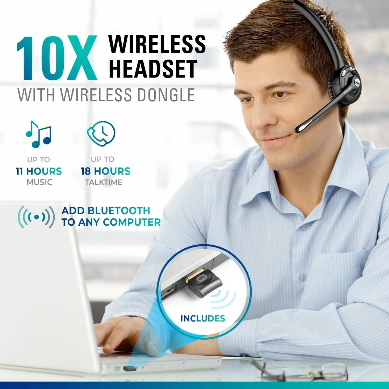 Delton On-Ear Bluetooth Headphone with Microphone DailySale