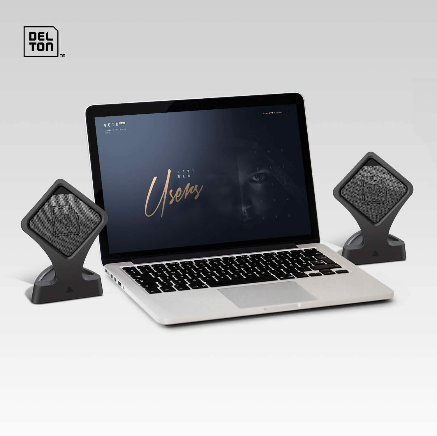 Delton Portable Speaker with Loud Stereo Sound, Bass with BT v4.2 and Built-in Mic DailySale