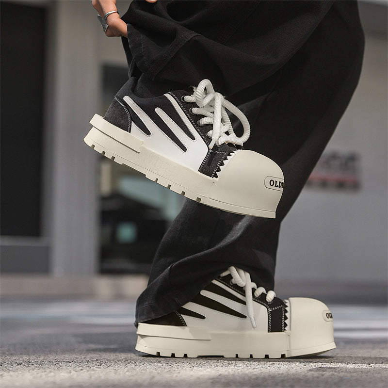 Star Cap | Chunky Canvas Sneakers - Luxuryurbanwear