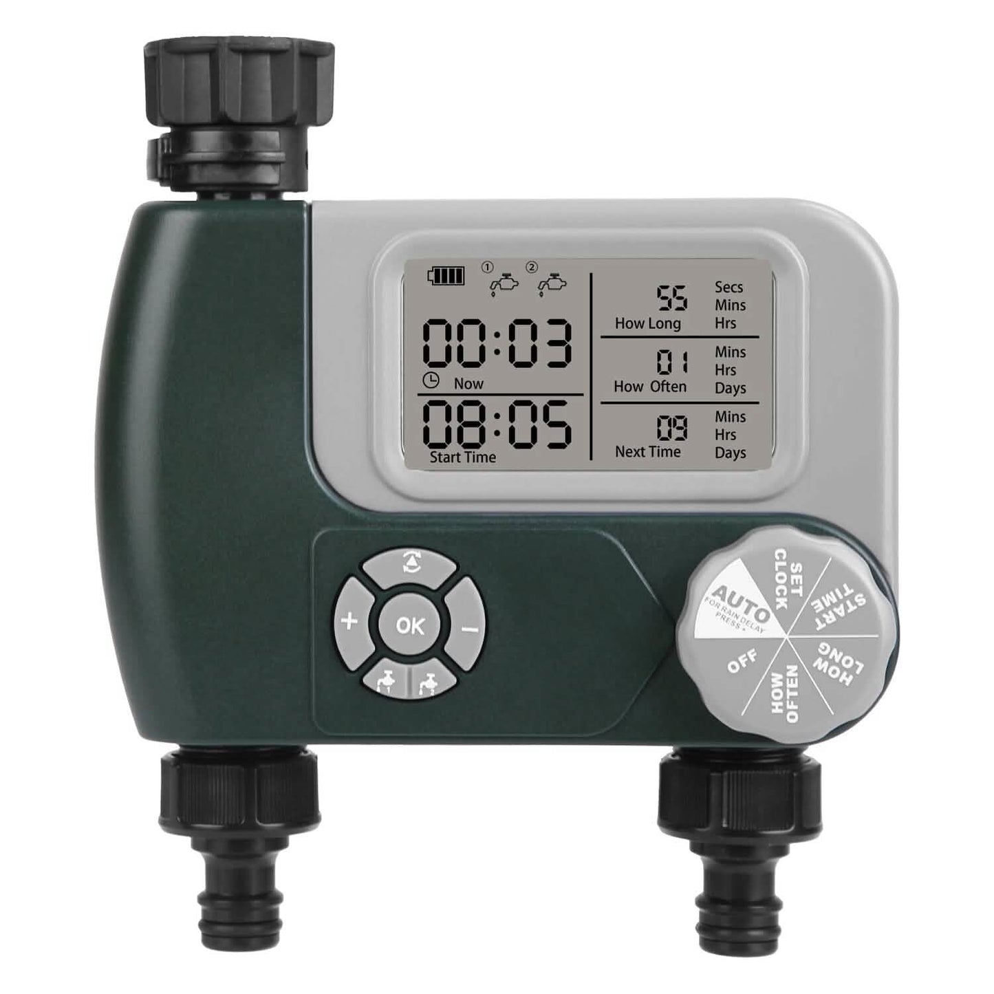 Digital Programmable Sprinkler Timer with 2 Outlet Zones DailySale