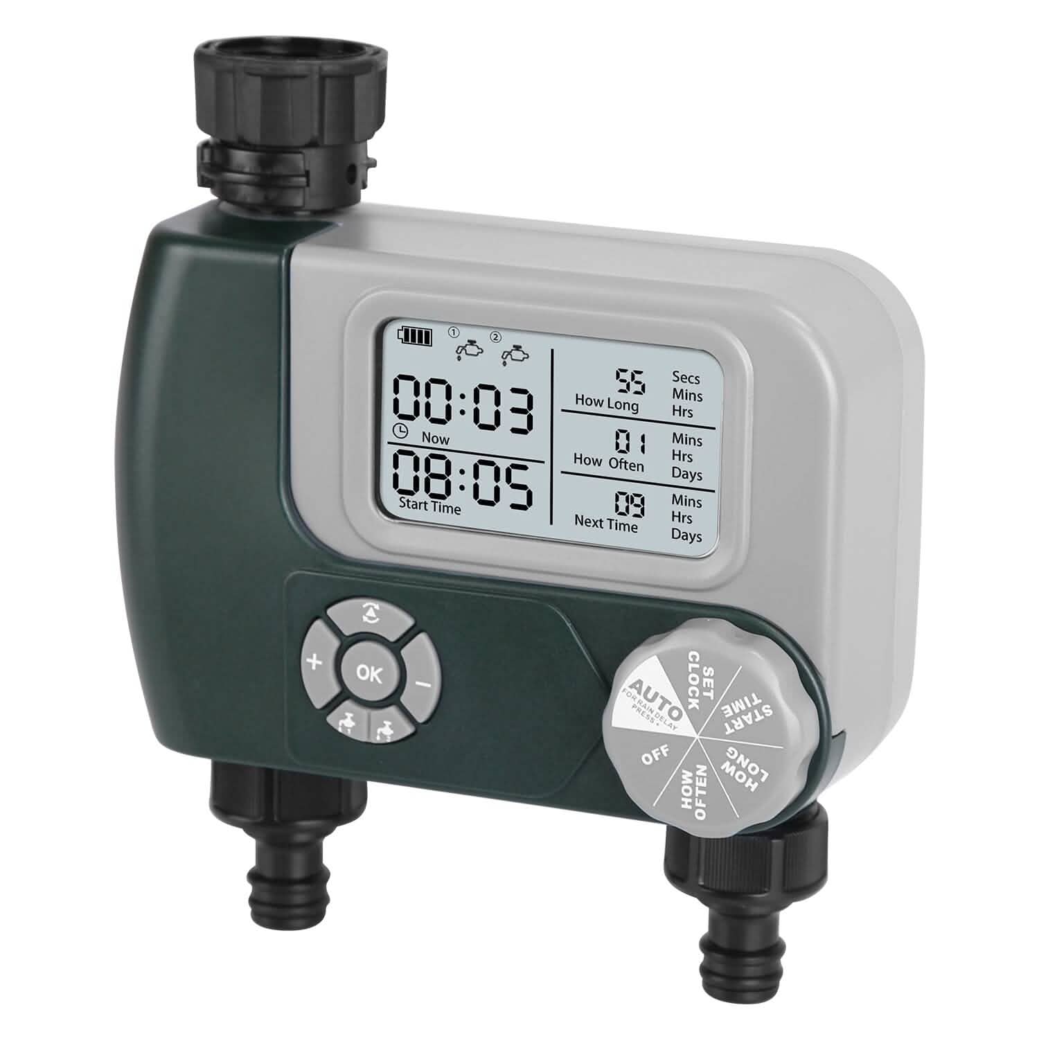 Digital Programmable Sprinkler Timer with 2 Outlet Zones DailySale