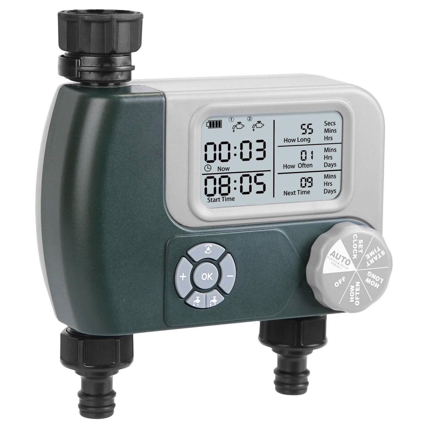 Digital Programmable Sprinkler Timer with 2 Outlet Zones DailySale