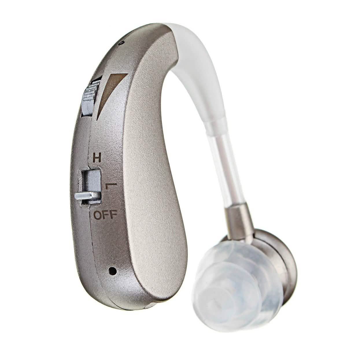 Digital Rechargeable Hearing Aids Acousticon Amplifier Audiphone Behind Ear Sound DailySale