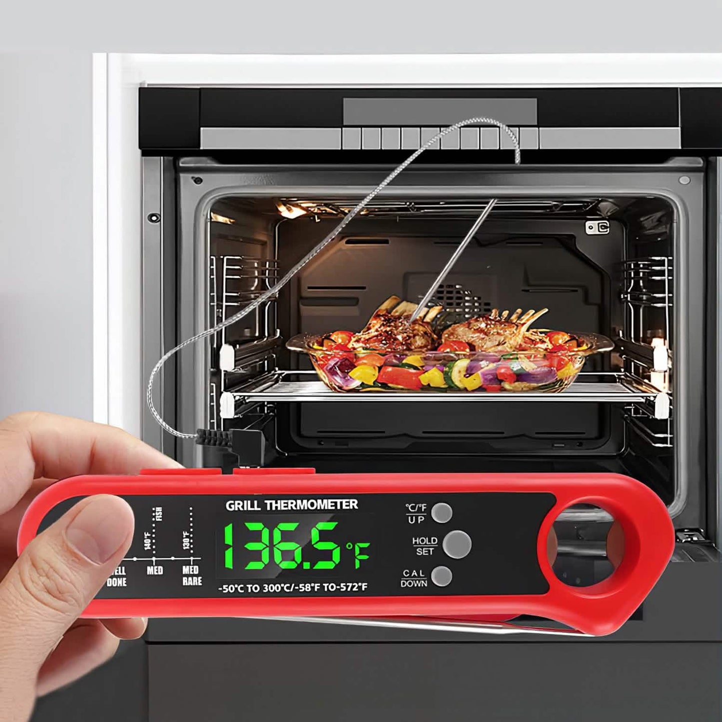 Digital Thermometer BBQ Meat Food Cooking Temperature Tester DailySale