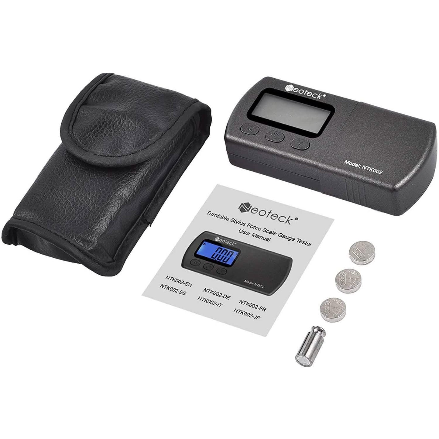 Digital Turntable Stylus Force Scale Gauge 0.01g/5.00g Blue LCD Backlight for Tonearm Phono Cartridge DailySale